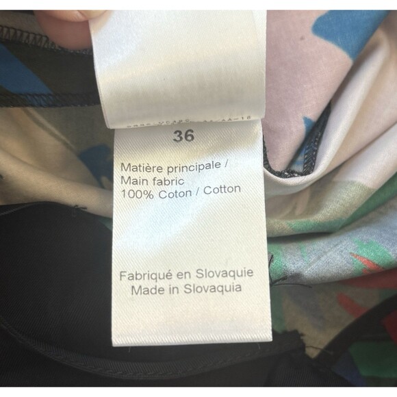 Sonia Rykiel Paris Womens Birds All Over Print Pants Size 36 French, 100% Cotton - Picture 11 of 12